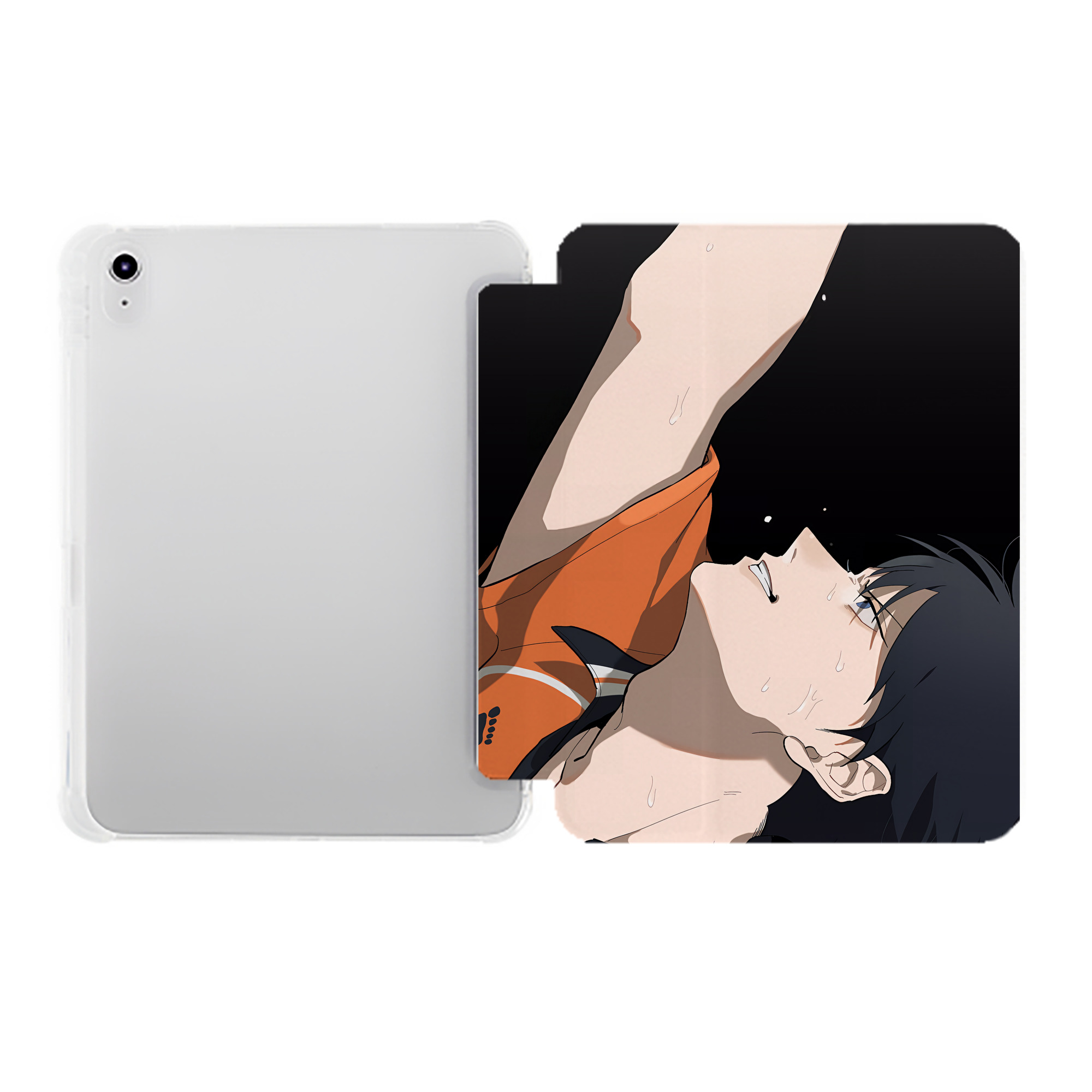 （画像用） ハイキュー!! Haikyu!! IPad ケース ペン収納付き 三つ折りスタンド PUレザー×シリコン 対応機種9.5/10.5/10.9インチ